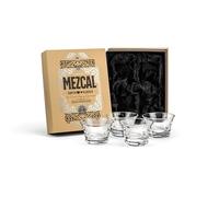 Mezcal and Spirits Sipping Glasses | Tequila Tasting Collection | Set of 4 | 150 ml Crystal Tasting and Drinking Glassware Copitas for Joven, Reposado, Anejo Mezcals | Stemless Liquor Sippers