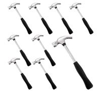 Mezchi 8 Pack 8 Oz Small Claw Hammer Set, Mini Hammer with Non-Slip Rubber Handle and Forged Hardened Steel Head, Small Hammer for Women, Picture Hanging, DIY