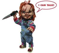 Child's Play Talking Mega Scale 15'' Scarred Chucky Doll +knife Mezco New