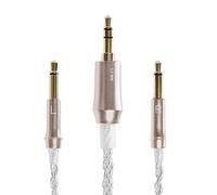 MEZE AUDIO | 99 Series 1.2m/3.9ft Silver Plated Upgrade Cable 3.5mm Jack | Headphone HiFi Cable Replacement 3.5mm Male to Dual TS Mono 3.5mm Male Connector Plug
