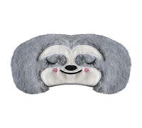 Mezeic Eye Mask for Sleeping, Sloth Sleep Mask Travel Blockout Sleeping Masks Eye Cover Novelty Cute Animal Eyeshade for Kids Girls Children Adult (Grey Sloth)
