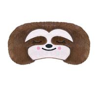 Mezeic Eye Mask for Sleeping, Sloth Sleep Mask Travel Blockout Sleeping Masks Eye Cover Novelty Cute Animal Eyeshade for Kids Girls Children Adult (Brown Sloth)