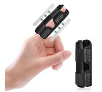 Mezeic Finger Splint, Adjustable Trigger Finger Support with 2 Metal Bars Single Mallet Fingers Brace Protector for Broken Finger Pain Injuries Arthritis