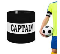 Mezeic Unisex Captain's Armband for Football, Adult & Junior Elastic Soccer Captain Armbands Team Sports Accessories - Black, One Size