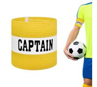 Mezeic Unisex Captain's Armband for Football, Adult & Junior Elastic Soccer Captain Armbands Team Sports Accessories - Yellow, One Size