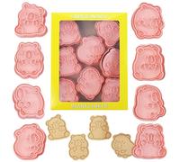 MEZHEN Capybara Cookie Cutters Capybara Cookie Cutter Baking Mould Animals Biscuit Cutters Fondant Cookie Cutters Decoration Birthday Biscuit Moulds Pack of 8