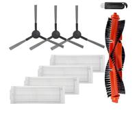 MezHi Compatible For S12 / B106GL / S10 / Mop 2S / Mop P/Mop Pro / STYJ02YM / VXVC01-JG Main Side Brush Hepa Filter Mop Cloth (Color : SET H)