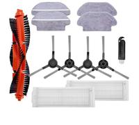 MezHi Compatible For S12 / B106GL / S10 / Mop 2S / Mop P/Mop Pro / STYJ02YM / VXVC01-JG Main Side Brush Hepa Filter Mop Cloth (Color : SET A)