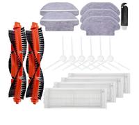 MezHi Compatible For S12 / B106GL / S10 / Mop 2S / Mop P/Mop Pro / STYJ02YM / VXVC01-JG Main Side Brush Hepa Filter Mop Cloth (Color : SET K)