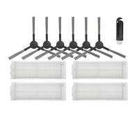 MezHi Compatible For S12 / B106GL / S10 / Mop 2S / Mop P/Mop Pro / STYJ02YM / VXVC01-JG Main Side Brush Hepa Filter Mop Cloth (Color : SET F)