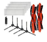 MezHi Compatible For S12 / B106GL / S10 / Mop 2S / Mop P/Mop Pro / STYJ02YM / VXVC01-JG Main Side Brush Hepa Filter Mop Cloth (Color : SET G)