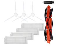 MezHi Compatible For S12 / B106GL / S10 / Mop 2S / Mop P/Mop Pro / STYJ02YM / VXVC01-JG Main Side Brush Hepa Filter Mop Cloth (Color : SET N)