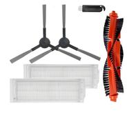 MezHi Compatible For S12 / B106GL / S10 / Mop 2S / Mop P/Mop Pro / STYJ02YM / VXVC01-JG Main Side Brush Hepa Filter Mop Cloth (Color : SET B)