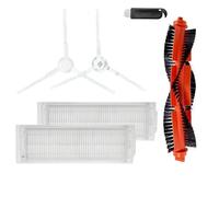MezHi Compatible For S12 / B106GL / S10 / Mop 2S / Mop P/Mop Pro / STYJ02YM / VXVC01-JG Main Side Brush Hepa Filter Mop Cloth (Color : SET P)