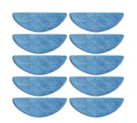MezHi K650 Robot Vacuum Cleaner Parts Main Side Brush Hepa Filter Mop Cloths Rag Replacement Accessories (Color : 10 Mops)