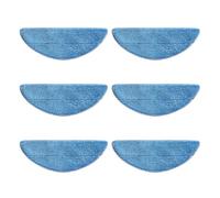 MezHi K650 Robot Vacuum Cleaner Parts Main Side Brush Hepa Filter Mop Cloths Rag Replacement Accessories (Color : 6 Mops)