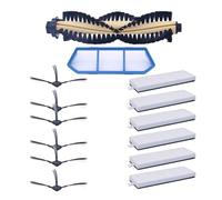 MezHi Main Brush Filter For Side Brush HEPA Mops Kit For Replacement Of Spare Parts For A4 A4s A40 Robotic Vacuum Cleaner (Color : Set for a40-01)