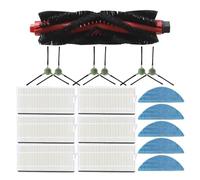 MezHi Roller Side Brush HEPA Filter Mops For M200/M201/ M501A/M520/M571/T700/U180 Robot Vacuum Accessories Kit Parts002 (Color : 010)