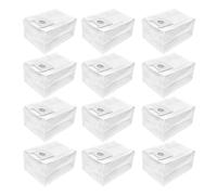 MezHi Side Brush HEPA Filter Mop Dust Bags Replacement For Roidmi EVA SDJ06RM Self-Cleaning Emptying Robot Vacuum Spare Parts (Color : 12 Dust Bags)