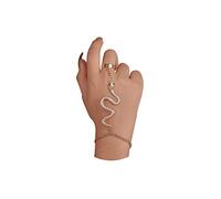 Meztole Ring Bracelet Hand Chain Boho Snake Finger Ring Bracelet Hand Harness Slave Chain Bracelets Indian Jewelry Accessories, Alloy, no gemstone