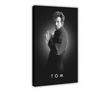 MEZUMI Actor Tom Waits Canvas Poster Bedroom Decor Sports Landscape Office Room Decor Gift Frame-style 16x24inch(40x60cm)
