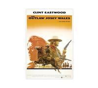 MEZUMI Movie Outlaw Josey Wales Canvas Poster Bedroom Decor Sports Landscape Office Room Decor Gift Unframe-style 12x18inch(30x45cm)