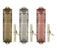 Mezuzah Case with Holy Scroll Jewish Mezuzah Holy Plaque Door Metal Mezuzah Mezuzah Ornament Jewish Mitzvah Door for Hanukkah