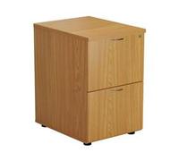 Mezzo 2 Drawer Filing Cabinet - Oak - TES2FCNO