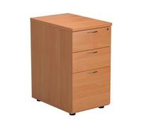 Mezzo Desk High 3 Drawer Pedestal - 600 Deep - Beech - TESDHP3BE2