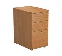 Mezzo Desk High 3 Drawer Pedestal - 600 Deep - Oak - TESDHP3NO