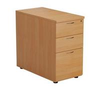 Mezzo Desk High 3 Drawer Pedestal - 800 Deep - Beech - TESDHP3/800BE2