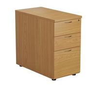 Mezzo Desk High 3 Drawer Pedestal - 800 Deep - Oak - TESDHP3/800NO