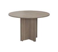 Mezzo Round Meeting Table - Grey Oak Ref TES1100DGO