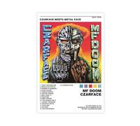 MF DOOM Czarface Meets Metal Face Album Cover Poster Canvas Poster Wall Art Decor Print Picture Paintings for Living Room Bedroom Decoration 08x12inch(20x30cm)