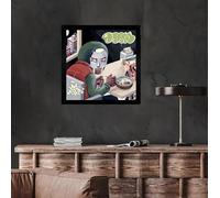 MF Doom, Mm...Food Album cover, poster, wall art. Print or Fully Framed Available. Actual size of original Vinyl Covers. (Framed)