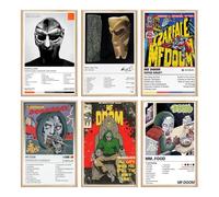 MF DOOM Music Album Poster MM...FOOD,Operation Doomsday,Super What,Born Like This,Madvillain (Set of 6) Unframed 8x12inch(20x30cm)