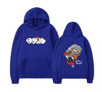 MF Fashion Hoodie Doom Printed Long Sleeve Sweatshirt Pullover For Men Women,Blue-L