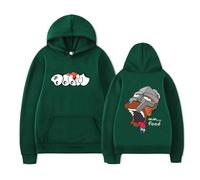 MF Fashion Hoodie Doom Printed Long Sleeve Sweatshirt Pullover For Men Women,Green-XL
