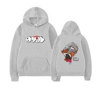 MF Fashion Hoodie Doom Printed Long Sleeve Sweatshirt Pullover For Men Women,Grey-M