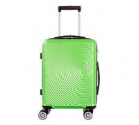 MF Handbags EasyJet Approved 45x36x20cm 4-Wheel Hard Shell Cabin Suitcase - Lightweight Underseat Hand Luggage, 360° Spinner Wheels, Combination Lock, Durable Travel Trolley (Lime Green)
