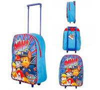 MF Handbags Unisex Kid's Standard Trolley Bags, Blue & Red-Paw Patrol, S