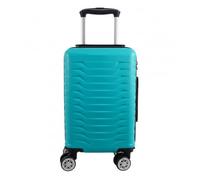 MF Handbags Ryanair Approved 40x20x25cm Hard Shell Cabin Suitcase - Lightweight 4-Wheel Underseat Hand Luggage with 360° Spinner Wheels, Durable Travel Trolley Bag with Combination Lock (Teal)