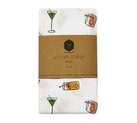 MF International Kitchen Towel, Cotton, Set of 4 Glasses, Standard