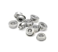 MF105ZZ 5x10x4mm Double Shielded Miniature Flanged Ball Bearings MF105-2Z MF105Z 10Pcs(10PF698ZZ)
