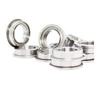 MF148ZZ Flange Bearing 8x14x4 mm ABEC-1-10PCS Miniature Flanged Ball Bearings for DIY Projects
