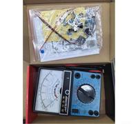 MF47 Analog Multimeter DIY Kit with Capacitance Test, AC/DC Voltage & Resistance Meter for Electronics Teaching and Assembly Practice, Blue