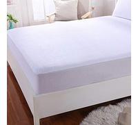 mFabrics LUXURY Terry Towel Mattress Protector - WATERPROOF Non-Allergenic Fitted Bed Sheet Soft & Non-Noisy