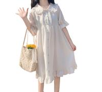 Mfacl Cute Lolita Dress Skirt Summer Dresses New Sweet Cute Lolita Daily Dresses Party (Color : White, Size : XL)