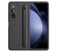 MFAOSHI Hybrid Case for Samsung Galaxy Z Fold 6, Genuine Liquid Silicone Phone Case with S-Pen Slot Slim Wireless Charging Cover,Black