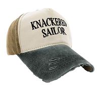 MFAZ Morefaz Ltd Baseball Cap Boating Hat Captain Army Yacht Military Drunk Sailor,Mariner,Galley Slave,Old See Dog (Knackered Sailor Graphite Peak)